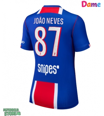 Paris Saint-Germain Joao Neves #87 Replika Hjemmebanetrøje Dame 2026-27 Kortærmet